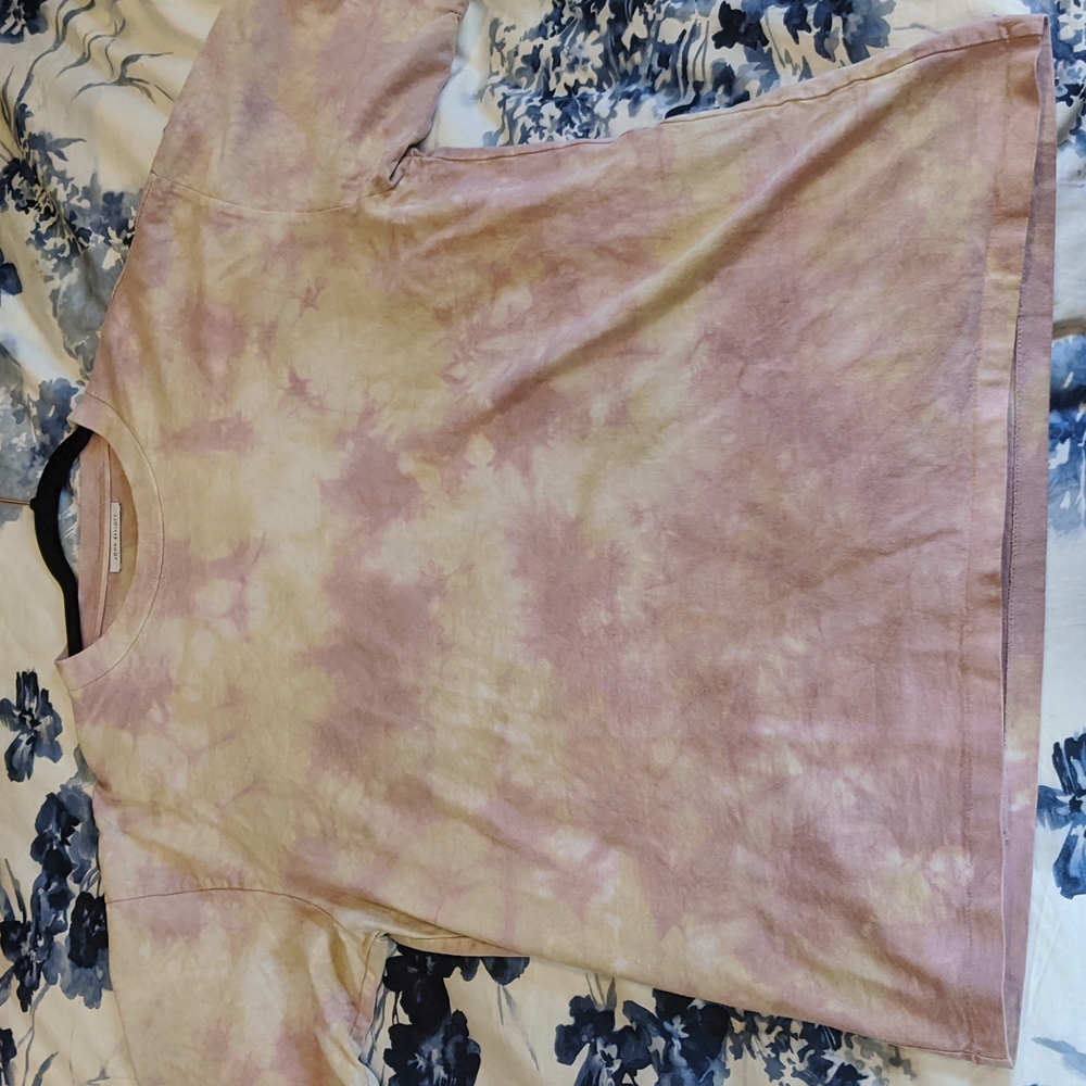 John Elliott Tie-Dye T-Shirt XL Pink Yellow White